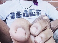 Negro, Pies, Fetiche, Fetiche de pies, Pov, Solo