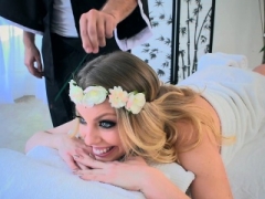 Blondine, Blasen, Hd, Massage
