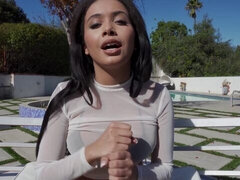 Fantastisk, Brunette, Give finger, Håndjob, Onani, Barberet, Shoes, Teenager