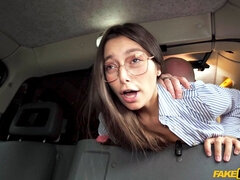 Voiture, Lunettes, Branlette thaïlandaise, Jeans, Léchez, Chatte, Jupe