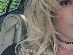 Kylie Babes Smoking Fetish Car Play