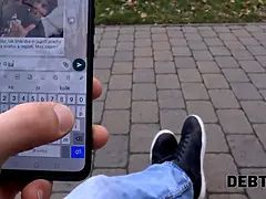 Debt4k. debt collector tracks down Sexy Bride and they have affair