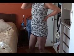 I Get Dressed Twice to Go to the Motel with My Boss and My Husband Records Me and Masturbates