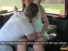 Busty Girl Fucked By Boyfriend While Cabbie's Cock Fills Her Mouth - Threesome Reality Taxi Sex