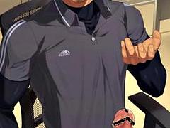 게이, 일본인, 학생, 선생, 빈티지