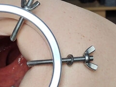 Anal, Britisk, Dildo, Gaping, Hårdt, Hjemmelavet, Slave, Solo
