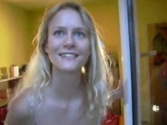 Non-pro Blonde Loves Small Love poles