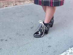 GERMAN SCOUT - SEDUCE CUTE 18yr OLD ANAIDHA TO POUND AT STREET CASTING - Casting