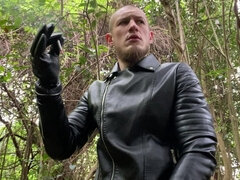 Amateur, Papa, Domination, Fétiche, Cuir, Solo, Uniforme