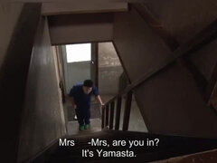 Sexy Brunette Wife Rides Huge Cock Mechanic in Lingerie