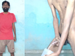 아마추어, 크림파이, 사정 샷, 게이, 핸드잡, 인도인, 혼자