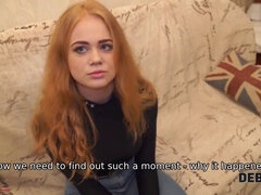 Lovely chick Rose Wild buys a huge TV but cant pay for it