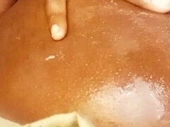 18 jahre, Schwarz, Konturen der schamlippen, Frau, Fingern, Masturbation, Muschi, Solo