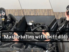 Leie, Grosse titten, Dildo, Fetisch, Handschuhe, Latex, Milf, Solo