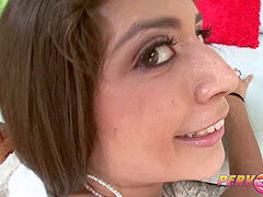 Anal, Stjärt mot mun, Stor stjärt, Stor kuk, Brunett, Sperma shot