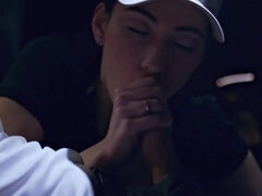 デカパイ, ブロンド, フェラチオ, 茶髪の, 中出し, イく瞬間, 顔射, 小柄