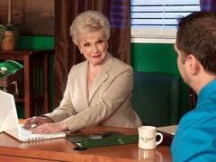 Stor røv, Stor pik, Store bryster, Blondine, Hundestilling, Ældre kvinde, Mor jeg gerne vil kneppe, Kort hår