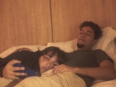 Chubby step-sister Alisongonzalez26 surprises me with a blowjob while we watch a movie