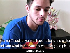 Cute amateur straight latin twink sex with gay friend pov