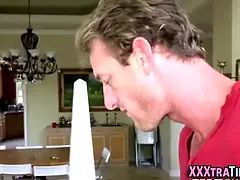 Nailed blonde young jizz