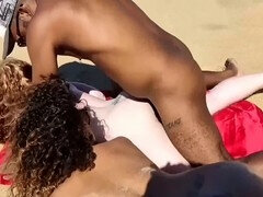 Big natural tits, romantic sex, amateur interracial