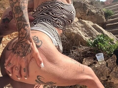 Plage, Sucer une bite, Femme couguar, Allemand, Mature, Mère que j'aimerais baiser, De plein air, Tatouage