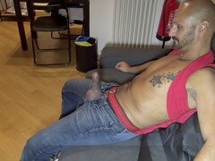 Anal, Stor pik, Pik sutte, Far, Homoseksuel, Sutte, Tatovering