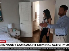 Vera King fucks a fake realtor and it's caught on a nannie cam!!!