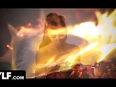 큰 음경, 쿠거, 사정 샷, 수음, 밀프, 보지, 고함치는, 젖가슴