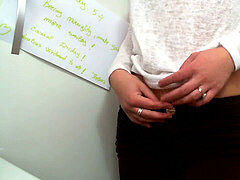 You wish that! Masturbe at work :Day 54 : teasing your prick