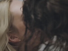 Gros seins, Blonde, Tir de sperme, Doigter, Hard