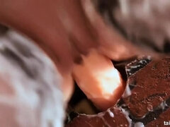 Ruskeahiuksinen, Nainen, Fetissi, Hd, Soolo, Sukkahousu, Lelut