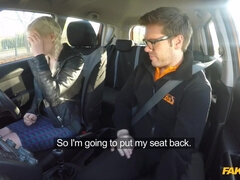 Chesty Woman Gets Driving Lesson