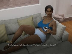 Mommy with big boobs in this sexy porn game