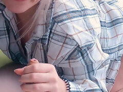 素人, デカ尻, デカチン, フェラチオ, カップル, 口内発射, 手コキする, ヌード