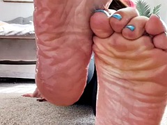 Blond, Bruinharig, Voeten, Rijpe lesbienne, Moeder die ik wil neuken, Olie, Gezichtspunt, Alleen