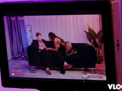 Gorgeous Michael Fly and Ebony Mystique - big cock clip - VLog XXX