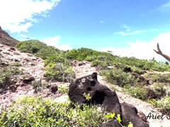 Leie, Strand, Blasen, Paar, Milf, Im freien, Öffentlich, Titten