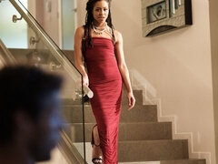 Svart, Brunette, Bakfra, Lesbisk, Tynn, Stripping, Tenåring, Pupper