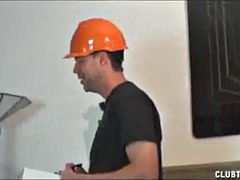 Mom And Teen Jerk Off The Electricity Guy For Good