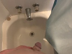 Sister-in-law seduces her husband, sucks cock in the shower, facial cumshot