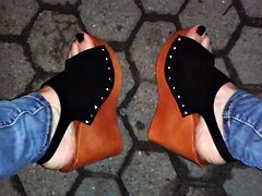 platform wedges - high heel sandals