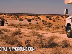 Kira Noir, Lacey London & Violet Starr share a hot stripper orgy in Digital Playground