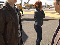 black Widow Scarlet Johansson ample arse