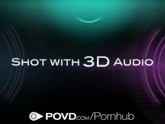 Lovely brunette Milly Austin reverse cowboy in pov - POVD