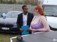 Horny BBW slut interracial adult crazy video