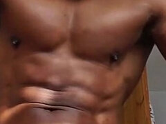 아마추어, 흑인, 사정 샷, 수음