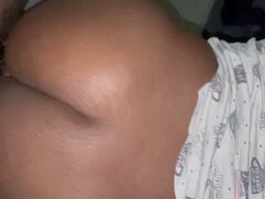 Big ass, ebony backshots, cum inside