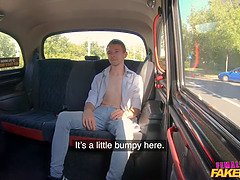 Shalina Devine's Big Tits and Cleavage Get a Facial in Fake Taxi POV