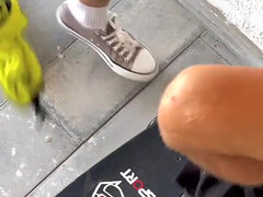 He Noticed a Guy He Saw on a Gay App, and Asked Him to Have Sex Right Then and There. He Fucked a Skateboarder on a Fire Escape